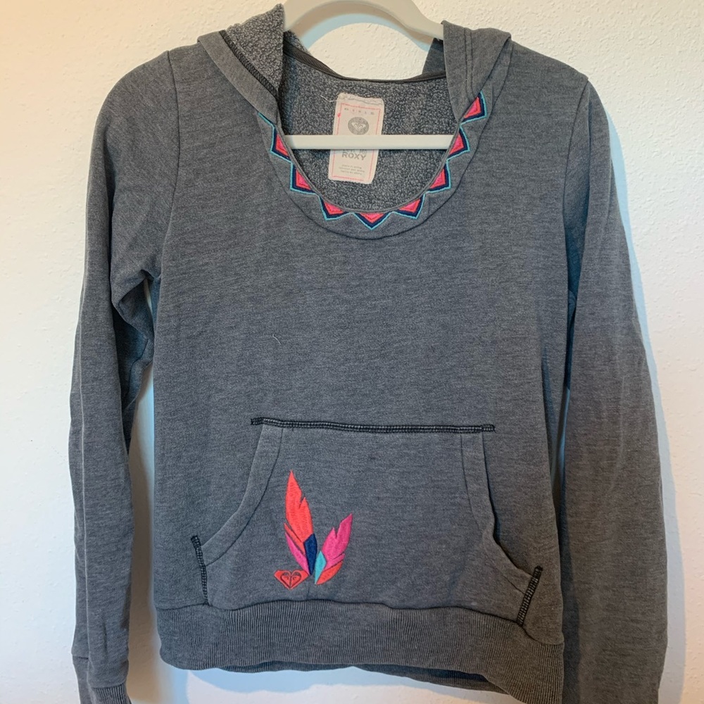 Grey Roxy Hoodie